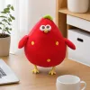 Cute red strawberry-shaped dolls, soft and adorable fabric handmade toys, children's gift collectible ornaments details Picture